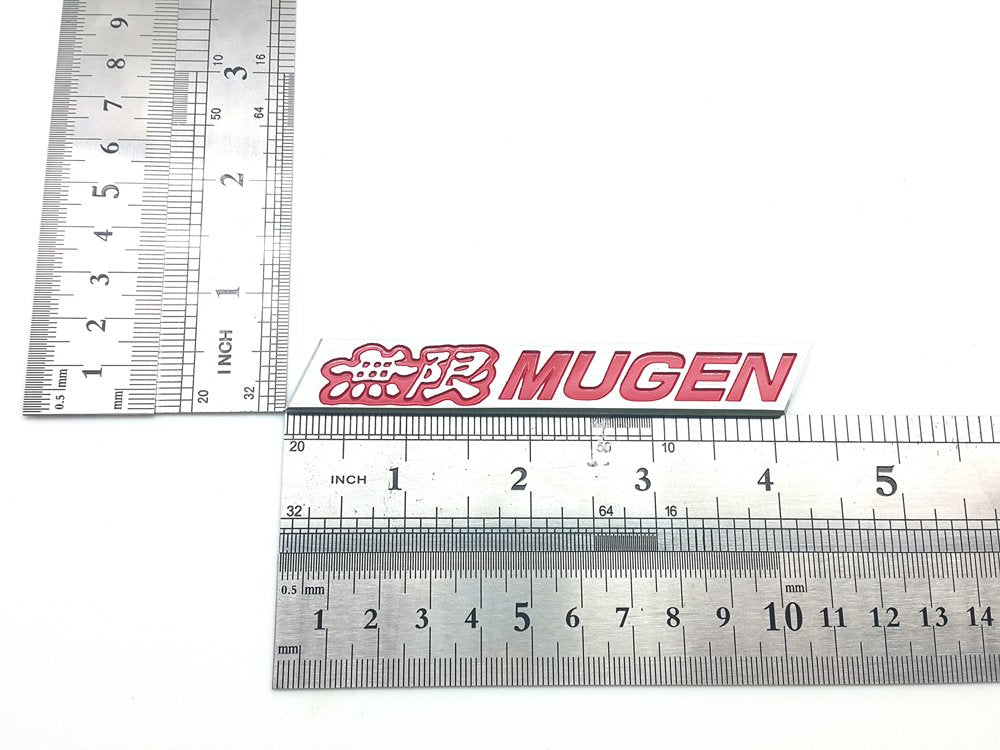 Mugen バッジ エンブレム サイド スポイラー ホンダ GT ウィング TypeR シビック インテグラ レッド用