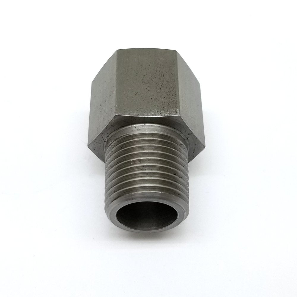スチールアダプター NPT 1/2 インチオス - M22x1.5 メス継手 HEX 27 L=43mm/1.7 インチ