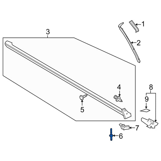 20 個フィットフォード マスタング ロッカー モールディング リテーナー ピン クリップ W710532-S300 Autobahn88