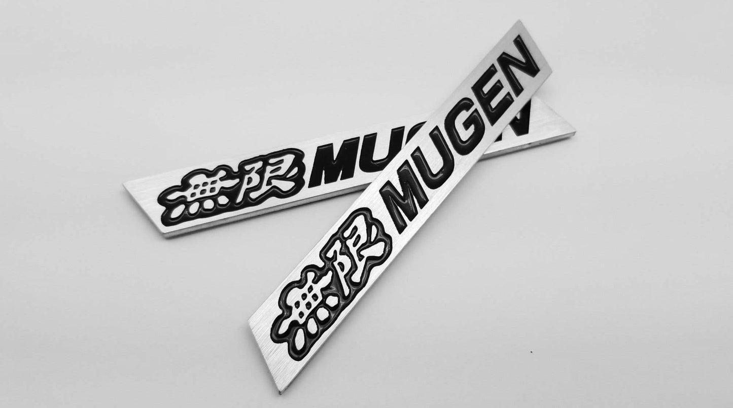 Mugen エンブレム 左 + 右サイドスポイラー ホンダ GT ウィング TypeR シビック インテグラ BK に適合