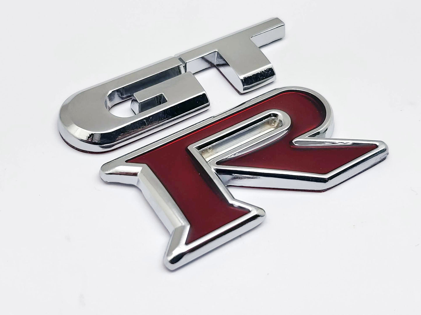トランクバッジエンブレムフィット日産スカイライン R35 GT-R 、新しい GTR 、金属製