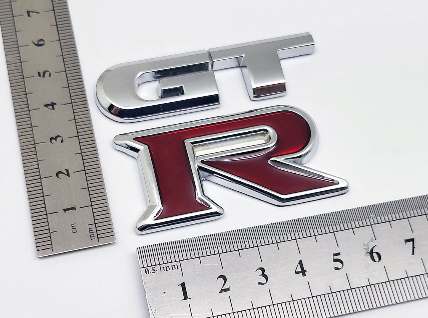 トランクバッジエンブレムフィット日産スカイライン R35 GT-R 、新しい GTR 、金属製