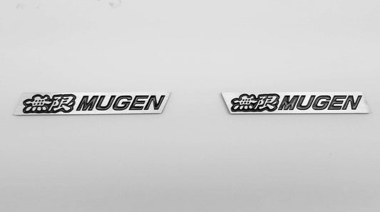 Mugen エンブレム 左 + 右サイドスポイラー ホンダ GT ウィング TypeR シビック インテグラ BK に適合