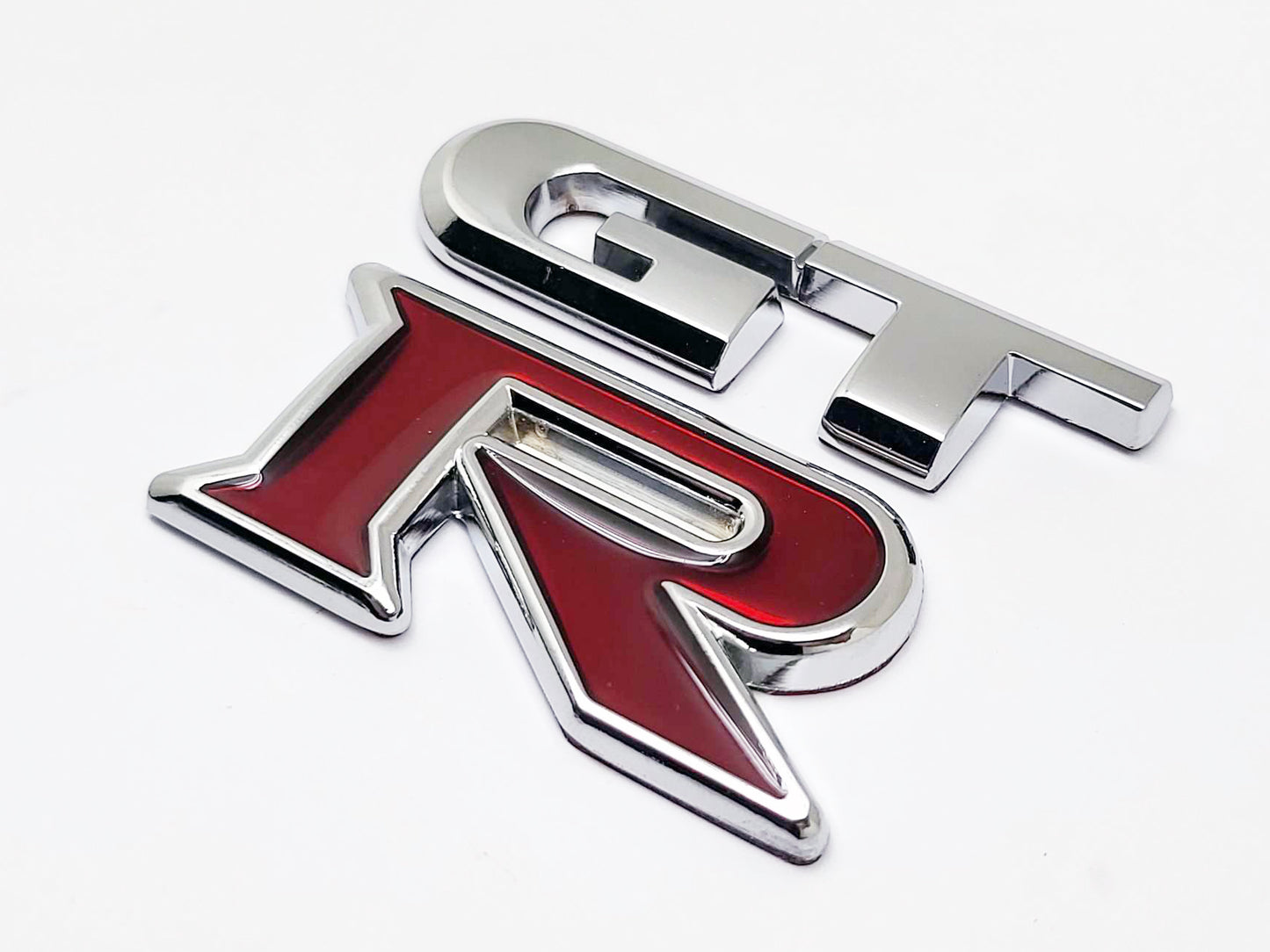 トランクバッジエンブレムフィット日産スカイライン R35 GT-R 、新しい GTR 、金属製