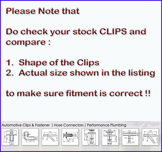 Autobahn88 20 個フィットスバル、トヨタ 909140065、SU00302989 マッドシールドリテーナー
