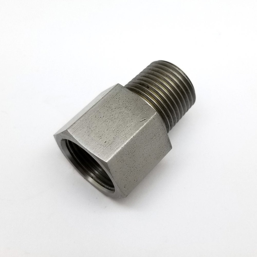 スチールアダプター NPT 1/2 インチオス - M22x1.5 メス継手 HEX 27 L=43mm/1.7 インチ