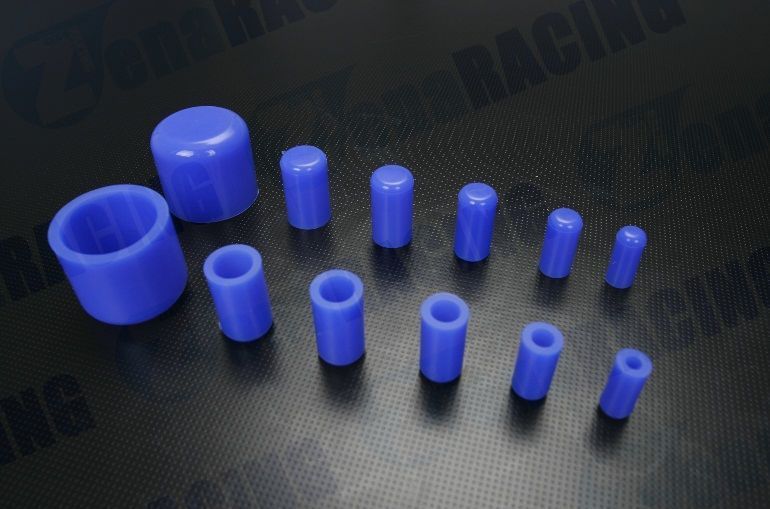 10個のブラックシリコンキャップID 10mm 3/8インチ真空エンドプラグチューブカバー