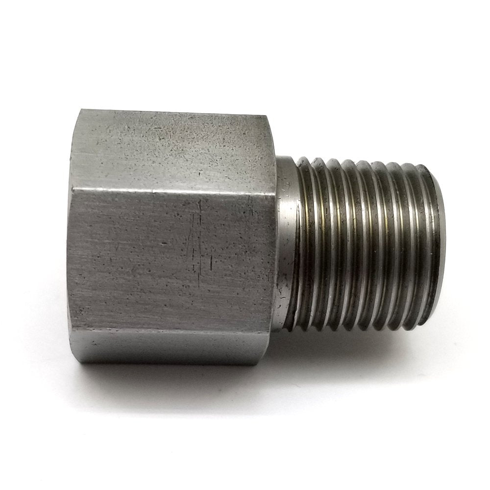 スチールアダプター NPT 1/2 インチオス - M22x1.5 メス継手 HEX 27 L=43mm/1.7 インチ