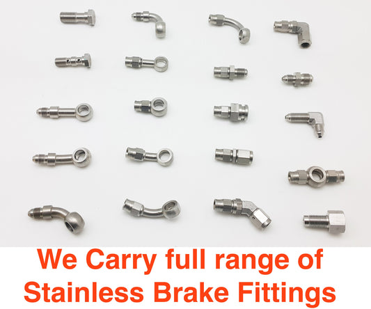 ステンレス鋼バンジョーボルト 3/8x24 UNF 継手 AN3 25 ミリメートル車のブレーキアダプター AN-3