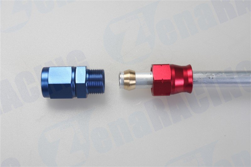 AN6 メス - 3/8 インチ 0.375 インチハードライン チューブ燃料ホース ストレート継手アダプター