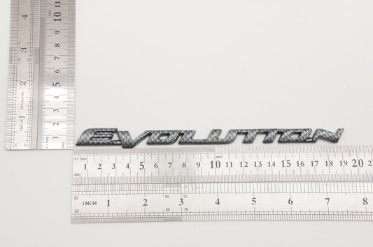 フィット ランサー エボリューション EVO トランク ブラック カーボン スタイル プラスチック バッジ エンブレム ロゴ