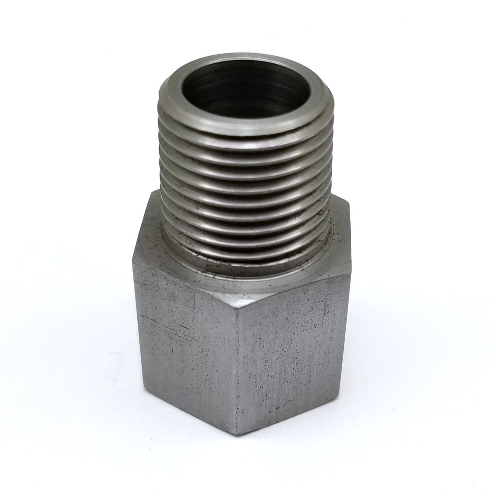 スチールアダプター NPT 1/2 インチオス - M22x1.5 メス継手 HEX 27 L=43mm/1.7 インチ