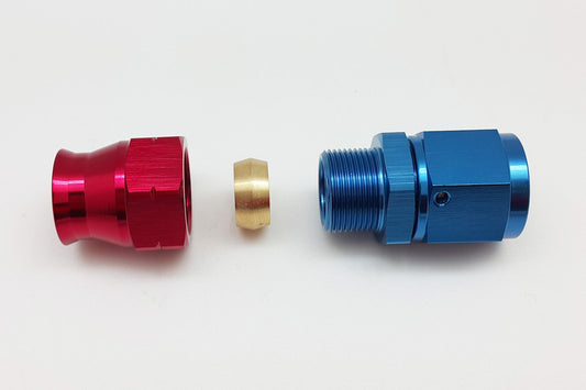 AN6 メス - 3/8 インチ 0.375 インチハードライン チューブ燃料ホース ストレート継手アダプター