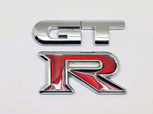 トランクバッジエンブレムフィット日産スカイライン R35 GT-R 、新しい GTR 、金属製
