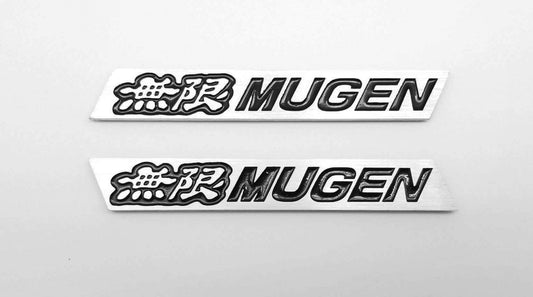 Mugen エンブレム 左 + 右サイドスポイラー ホンダ GT ウィング TypeR シビック インテグラ BK に適合