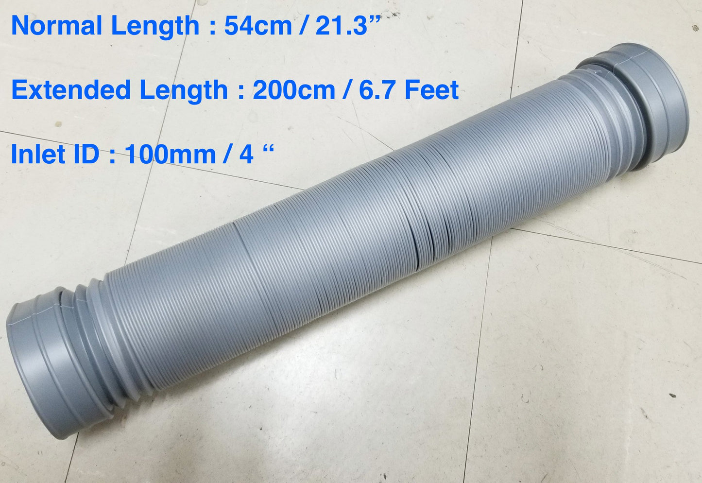 柔軟な冷気吸気ダクトパイプ誘導ダクトホース 100 ミリメートル 4 "-2 メートル