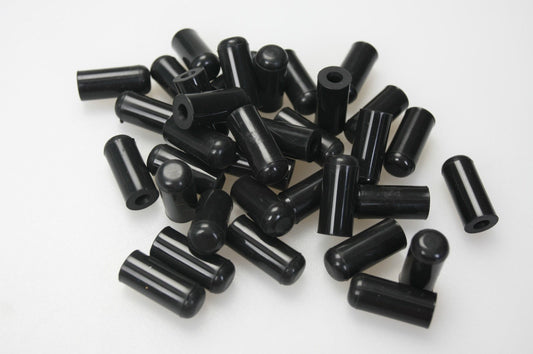 10個のブラックシリコンキャップID 8mm 1/3インチ真空エンドプラグチューブカバー