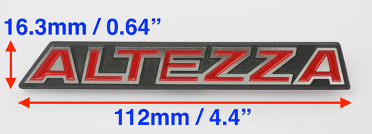 アルミバッジエンブレムロゴ (IS200) ALTEZZA RS200 フロントグリルに適合